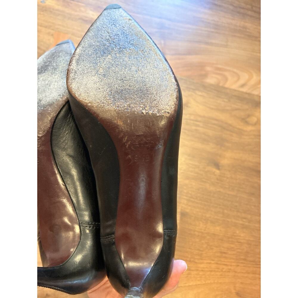 Vintage Gucci Ankle Boots Bamboo Heel Short Booties Leather US 9.5B - Picture 9 of 10